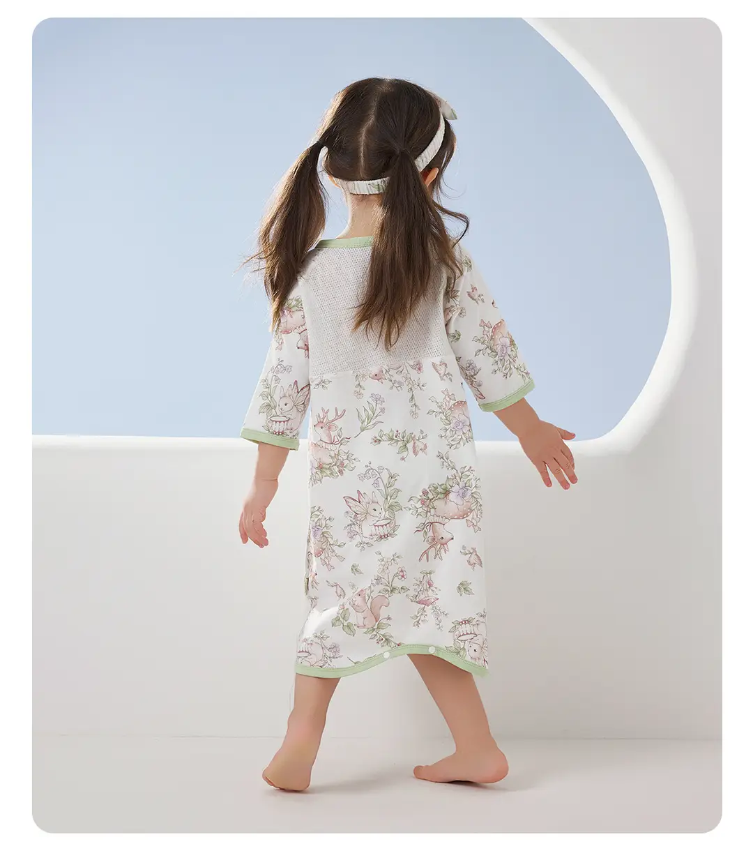 Wellberu Class a Children's Summer Pajamas, Thin Girls' Nightgown, Lightweight and Breathable Boys' Pajamas, Home Wear — feature 41