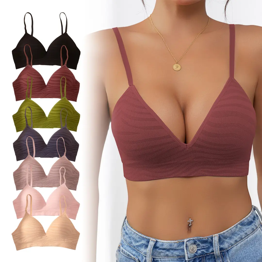 Zeriluna Deep V Zebra Print Fixed Cup Bra, Soft and Comfortable, Provides Balanced Support and Fits the Skin Without Restraint — feature 13