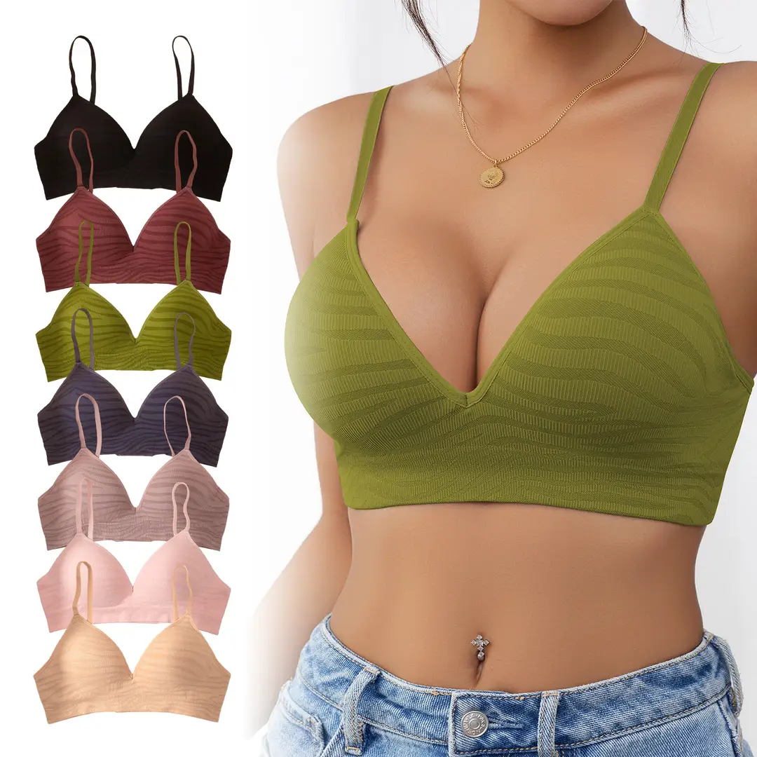 Zeriluna Deep V Zebra Print Fixed Cup Bra, Soft and Comfortable, Provides Balanced Support and Fits the Skin Without Restraint — feature 14