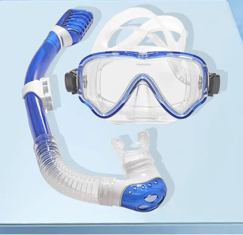 Children's Snorkeling Set with Full Dry Breathing Tube, Anti-Fog Diving Goggles for Boys and Girls, Popular Cross-Border Model — feature 9
