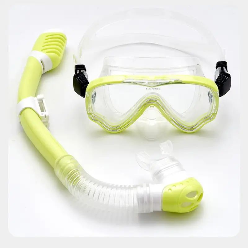Children's Snorkeling Set with Full Dry Breathing Tube, Anti-Fog Diving Goggles for Boys and Girls, Popular Cross-Border Model