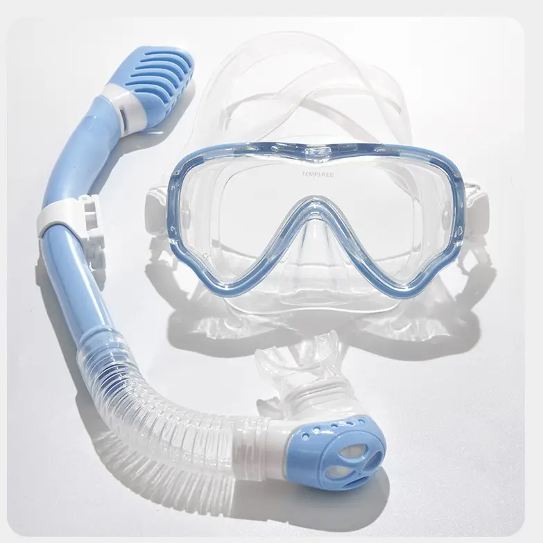 Children's Snorkeling Set with Full Dry Breathing Tube, Anti-Fog Diving Goggles for Boys and Girls, Popular Cross-Border Model