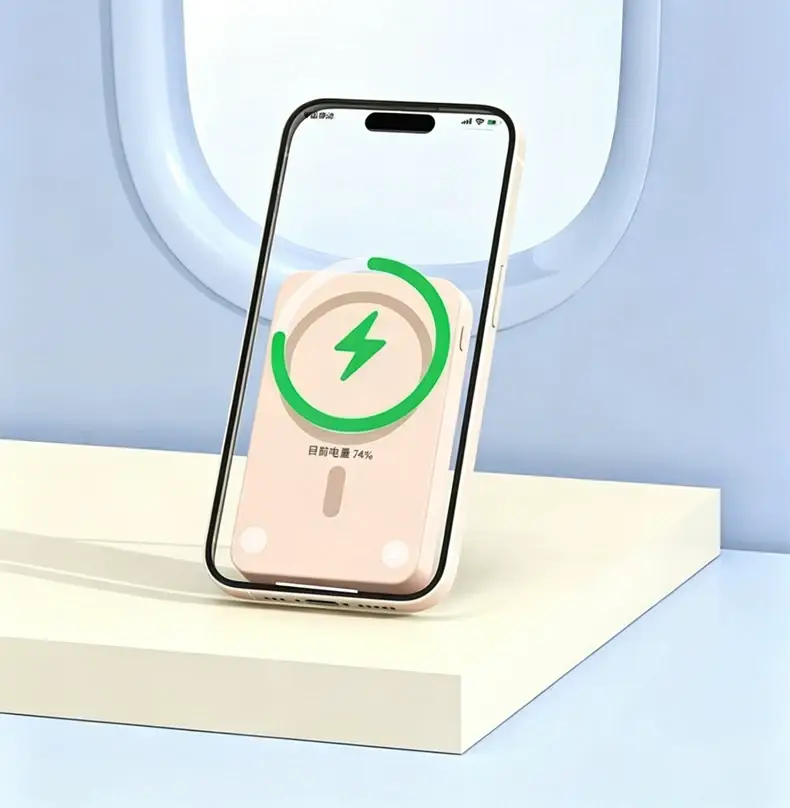 New 3C Certified Magsafe Magnetic Wireless Power Bank Two-Way Fast Charging Mini Mobile Power Supply Customized Kc Cross-Border — feature 17