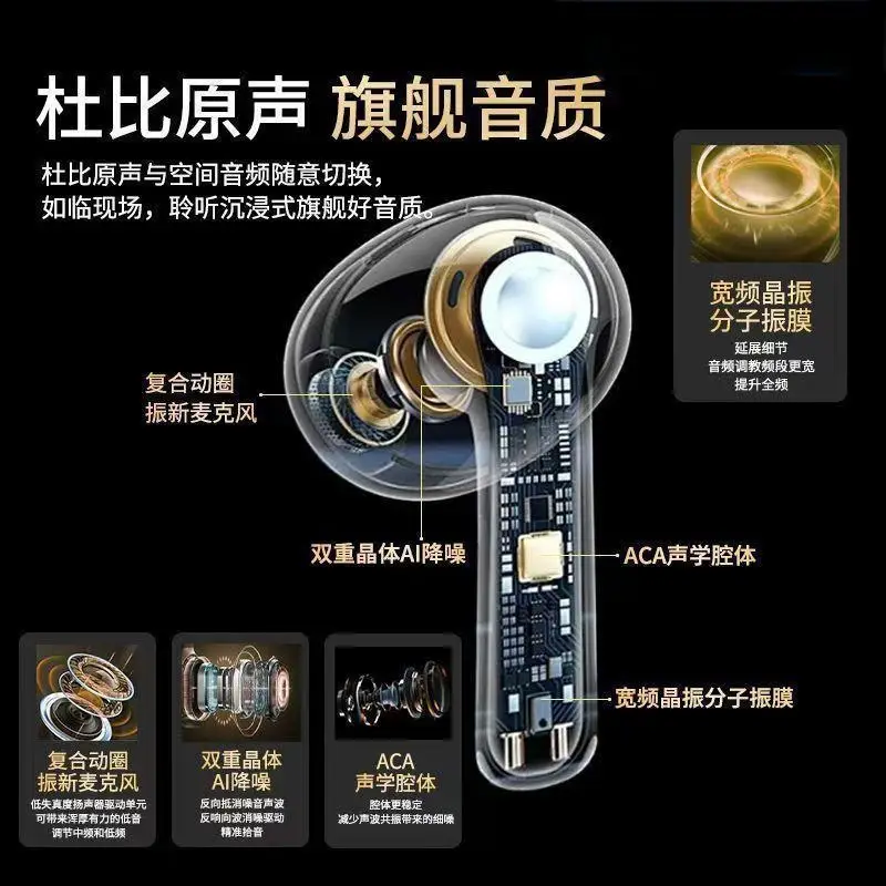 2026 New Model Bluetooth Headphones Cross-Border Wireless Headphones Wholesale Huaqiangbei Sixth Generation Bluetooth Wireless Headphones Sports Headphones