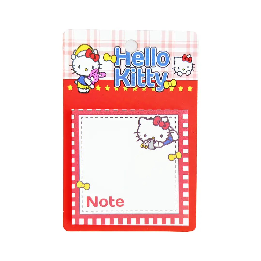 Hello Kitty Cartoon Sticky Notes, High Aesthetic Value, Student Prizes, Sticky Note Materials, High Adhesive Message Notes