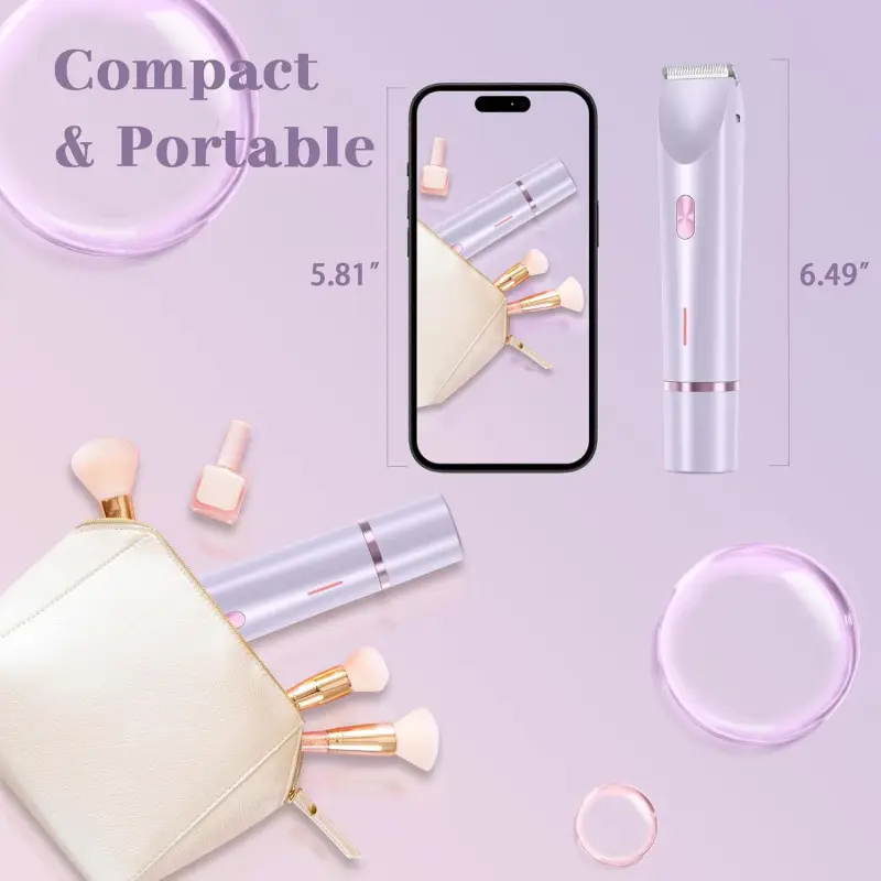 Cross-Border Dual-Head Hair Removal Device, Women's Private Area Trimmer, Electric Shaver, Women's Hair Removal Device, Amazon