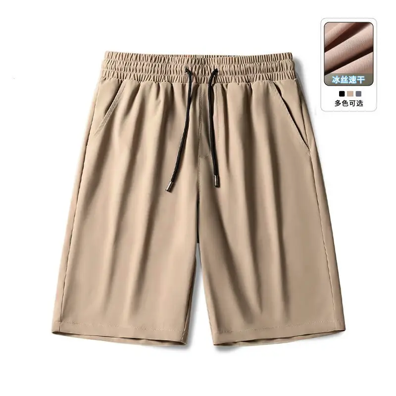 Men's 5-Piece Five-Point Shorts Grey Beige Black — feature 8