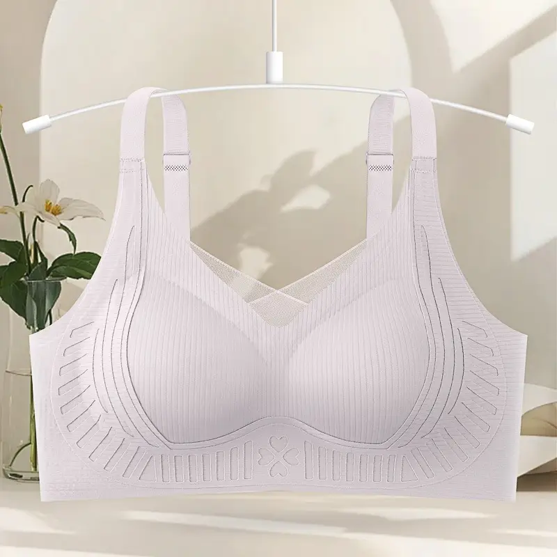 Underwear for Women with Large Busts, Minimizing and Gathering Effect, Thin Style, Wireless, Adjustable, Side Breast Collection, Anti-Sagging, Ultra-Soft Bra