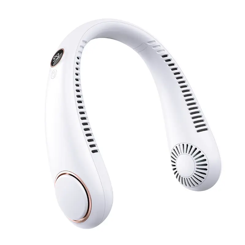 Neck-Hanging Fan USB Mini Fan Portable Outdoor Hands-Free Neck Fan Strong Wind Bladeless Portable Sports Fan