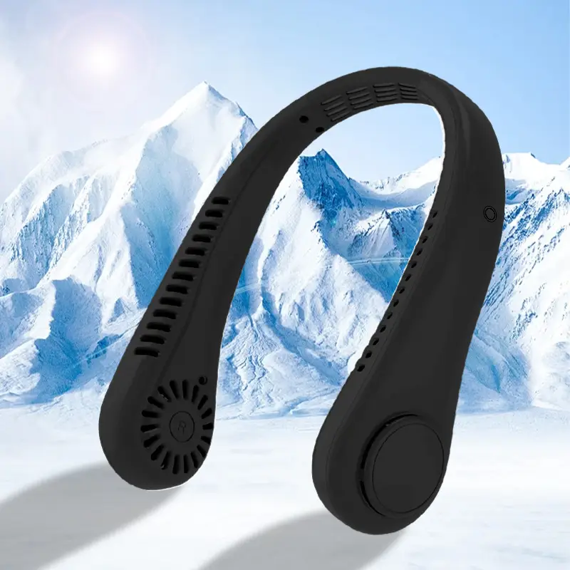 Neck-Hanging Fan USB Mini Fan Portable Outdoor Hands-Free Neck Fan Strong Wind Bladeless Portable Sports Fan