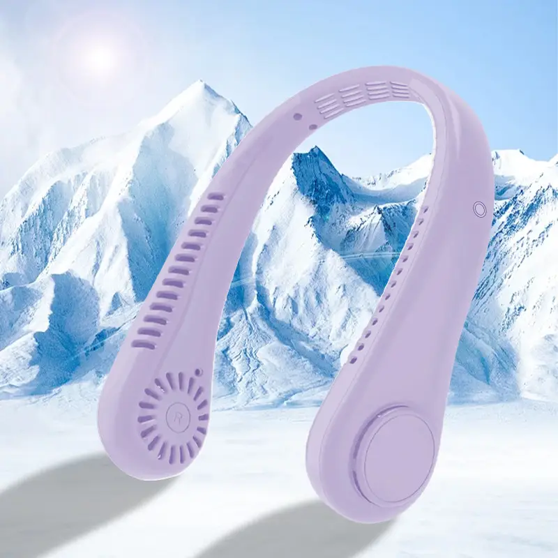 Neck-Hanging Fan USB Mini Fan Portable Outdoor Hands-Free Neck Fan Strong Wind Bladeless Portable Sports Fan