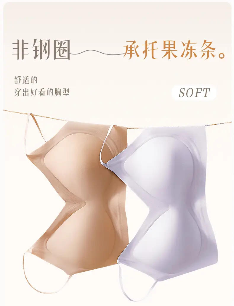 Summer Seamless Foundation-Style Bra for Women with Small Busts, Cross-Back Design, Wireless, Breathable, Enhances Appearance of Fullness — feature 11