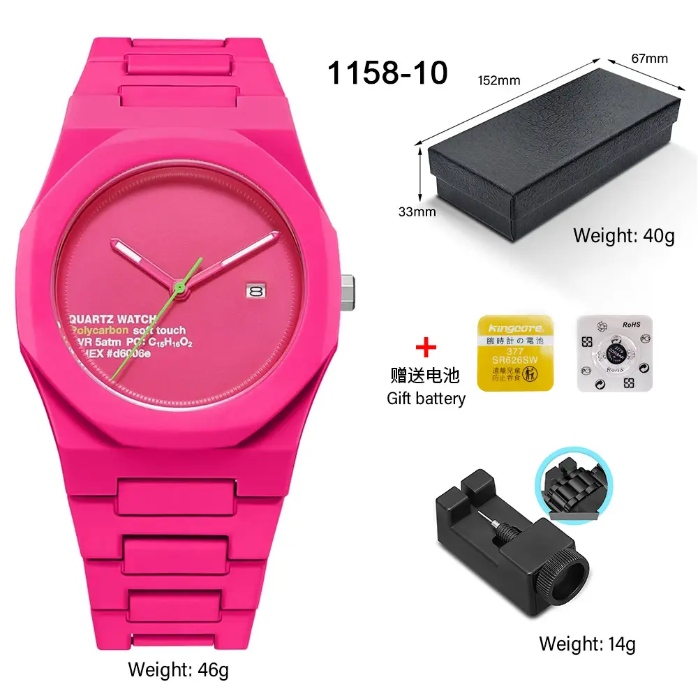 Watches for Men, High-End Waterproof Women's Watches, Popular Plastic Men's Quartz Watches in Southeast Asia and the Middle East