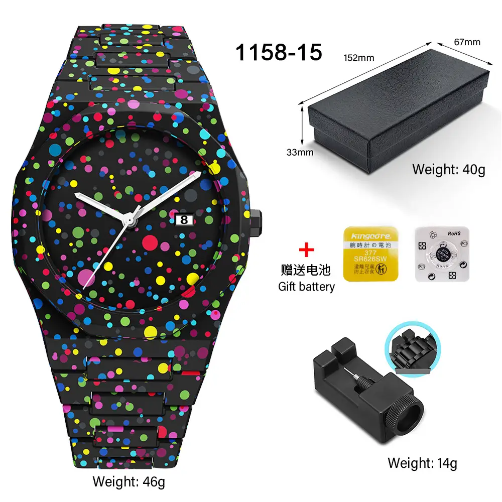 Watches for Men, High-End Waterproof Women's Watches, Popular Plastic Men's Quartz Watches in Southeast Asia and the Middle East