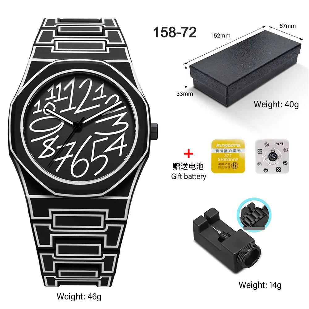 Watches for Men, High-End Waterproof Women's Watches, Popular Plastic Men's Quartz Watches in Southeast Asia and the Middle East