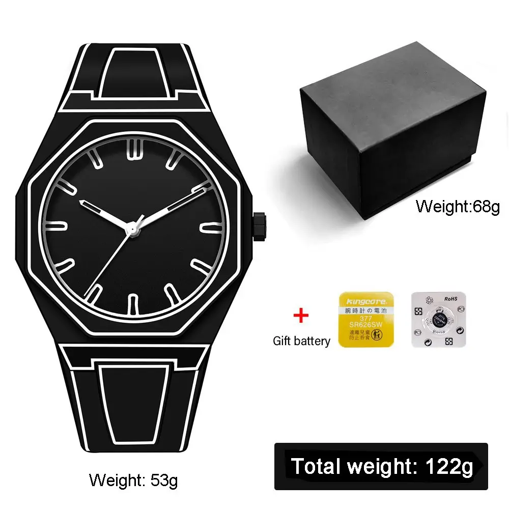 Watches for Men, High-End Waterproof Women's Watches, Popular Plastic Men's Quartz Watches in Southeast Asia and the Middle East
