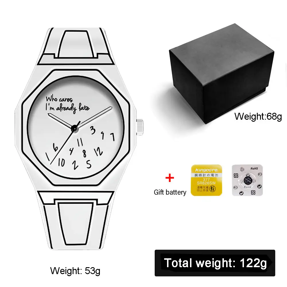 Watches for Men, High-End Waterproof Women's Watches, Popular Plastic Men's Quartz Watches in Southeast Asia and the Middle East