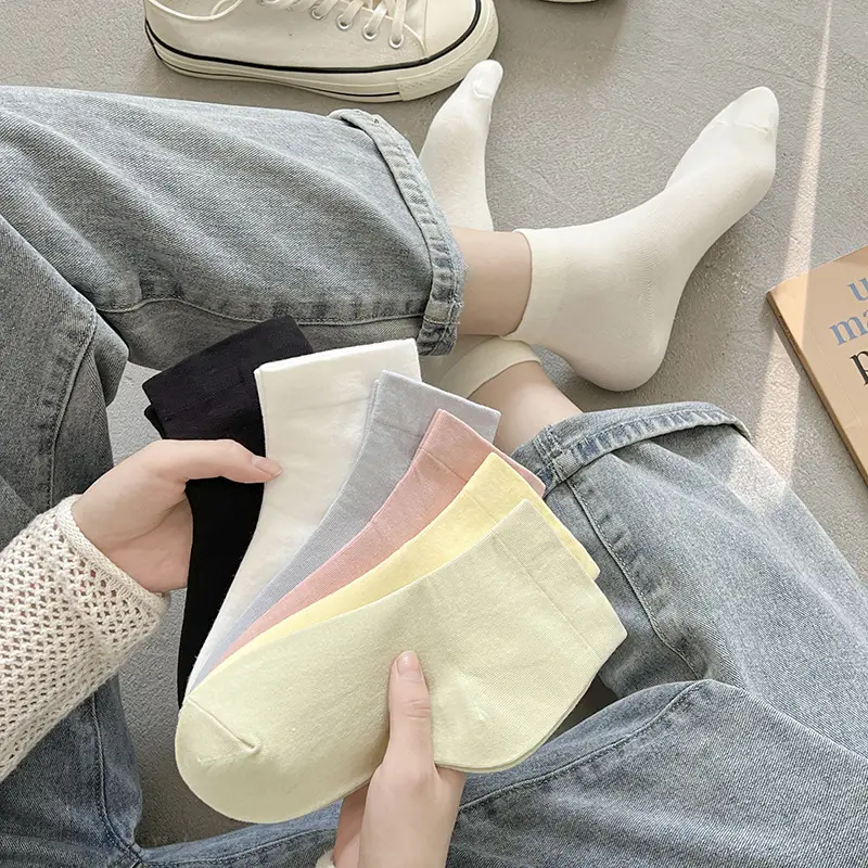 Xinjiang Cotton Socks for Women, Short Socks for Spring and Summer, Thin Pure Cotton, Odor-Resistant, Sweat-Absorbing, Seamless Short Socks for Women, Maternity Socks