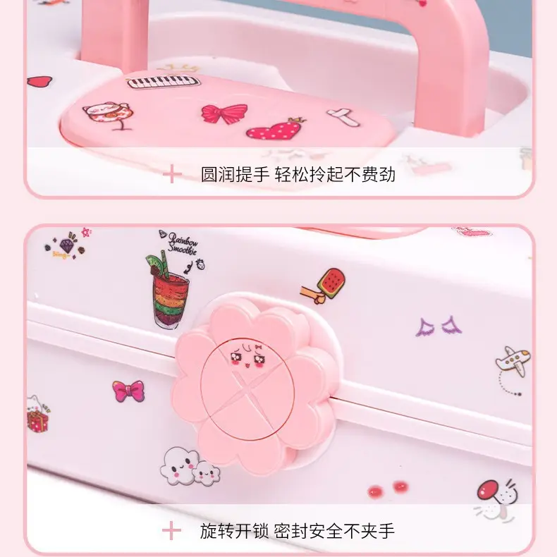 Cute Hair Accessories Storage Box for Girls, Baby Hair Clips, Hair Ties, Hair Rings, Cute Hairbands, Jewelry Box