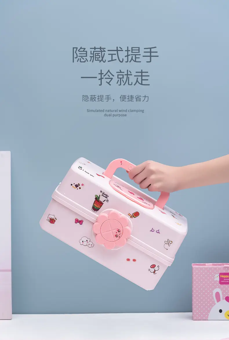 Cute Hair Accessories Storage Box for Girls, Baby Hair Clips, Hair Ties, Hair Rings, Cute Hairbands, Jewelry Box — feature 5