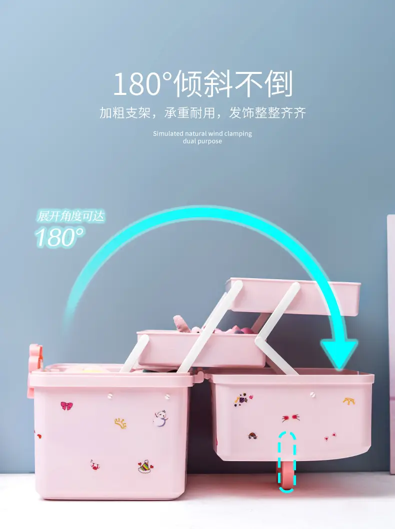 Cute Hair Accessories Storage Box for Girls, Baby Hair Clips, Hair Ties, Hair Rings, Cute Hairbands, Jewelry Box — feature 7