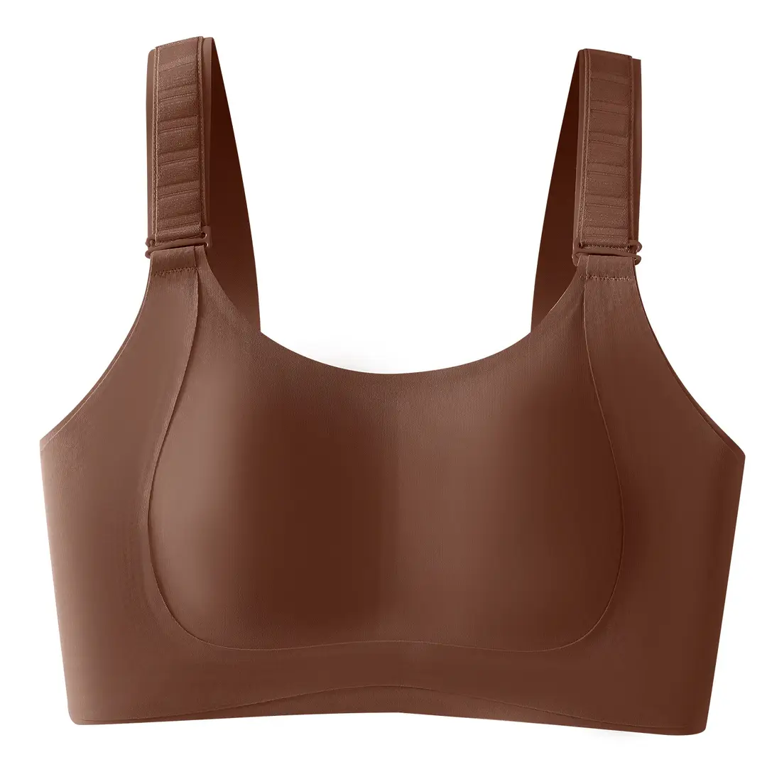 New Style Foundation Skin-Toning and Shaping Bra That Makes Large Breasts Appear Smaller, with Soft Support, Gathers Side Breasts, Adjustable, Seamless Bra
