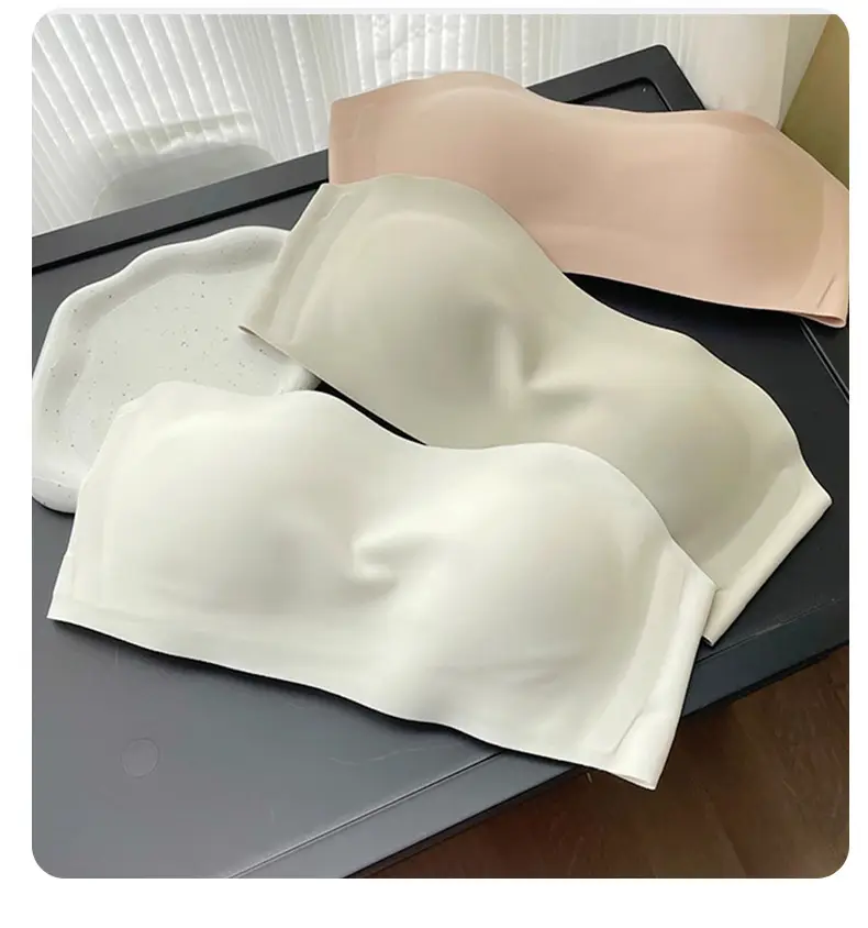 Summer Thin Push-Up Bra for Women with Large Busts, Anti-Slip Bandeau Style, Seamless Bra Without Underwire, Wholesale — feature 10