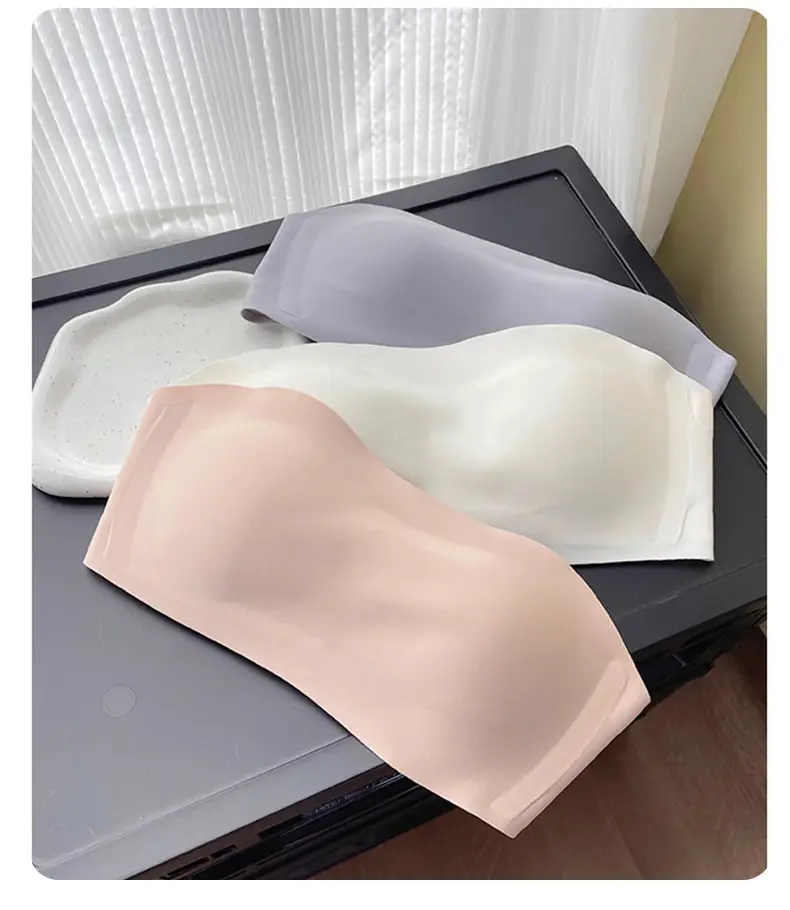 Summer Thin Push-Up Bra for Women with Large Busts, Anti-Slip Bandeau Style, Seamless Bra Without Underwire, Wholesale — feature 9