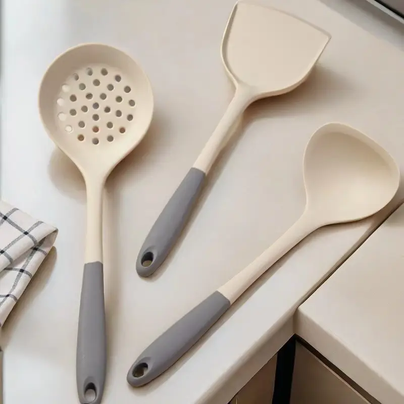 Silicone Spatula Cooking Utensil Set, Food-Grade Non-Stick Pan, High-Temperature Resistant Silicone Cooking Spatula and Spoon