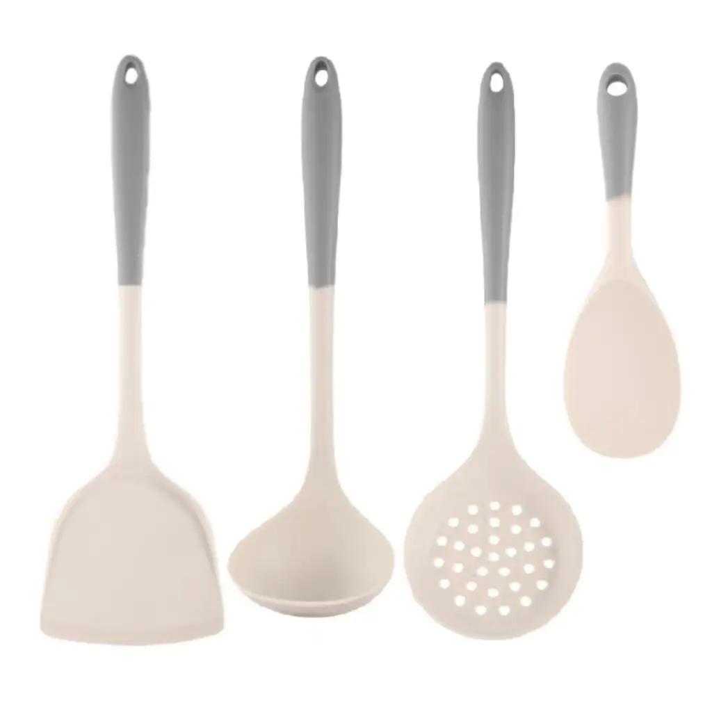 Silicone Spatula Cooking Utensil Set, Food-Grade Non-Stick Pan, High-Temperature Resistant Silicone Cooking Spatula and Spoon — feature 10