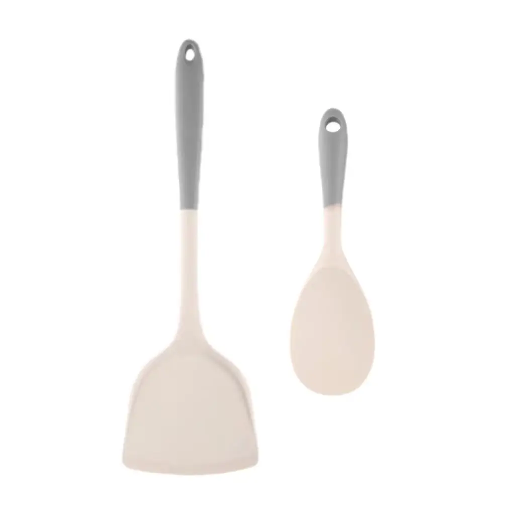 Silicone Spatula Cooking Utensil Set, Food-Grade Non-Stick Pan, High-Temperature Resistant Silicone Cooking Spatula and Spoon