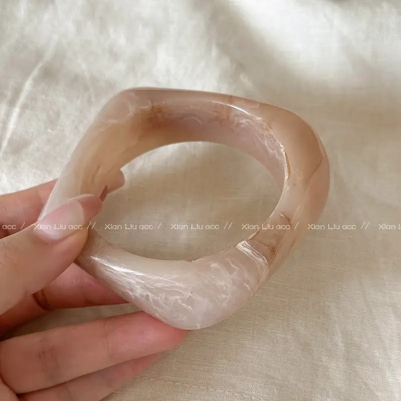 Acetate Ring Bracelet for Women 2026 New Vintage Stackable Bracelet Light Luxury Niche Exquisite High-End Bracelet — feature 13