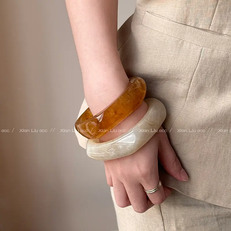Acetate Ring Bracelet for Women 2026 New Vintage Stackable Bracelet Light Luxury Niche Exquisite High-End Bracelet — feature 15