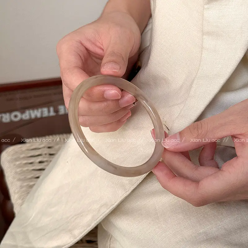 Acetate Ring Bracelet for Women 2026 New Vintage Stackable Bracelet Light Luxury Niche Exquisite High-End Bracelet — feature 6