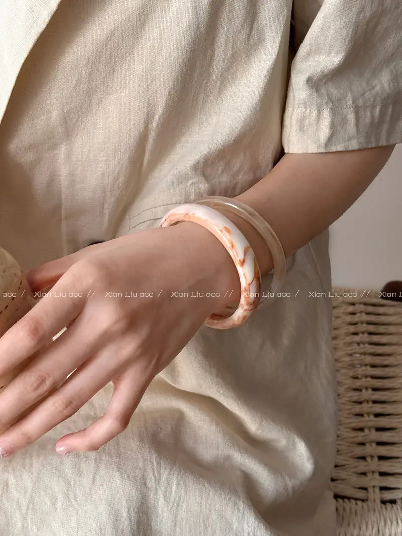 Acetate Ring Bracelet for Women 2026 New Vintage Stackable Bracelet Light Luxury Niche Exquisite High-End Bracelet — feature 7