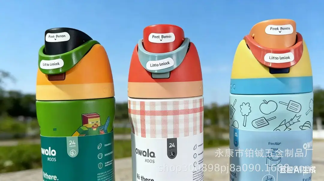 Owala Fruit Cup Outdoor Portable Genuine 304 Stainless Steel Thermos Cup 16 Minecraft Student Portable Bounce Water Bottle — feature 15