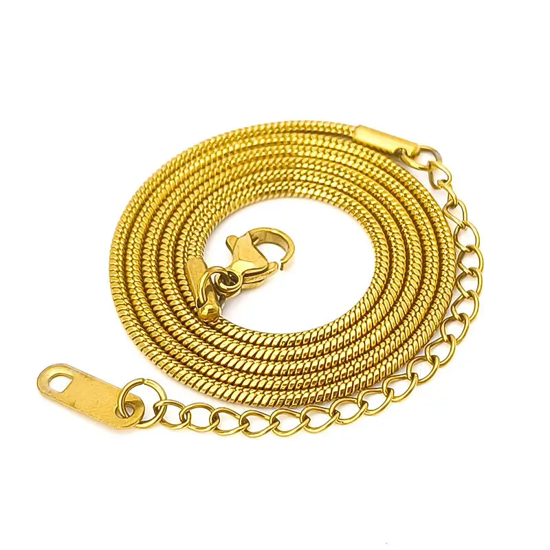 Yiwu Manufacturer Jewelry Stainless Steel Round Snake Accessory Necklace Light Luxury Niche Clavicle Chain Jewelry for Women - Image 6