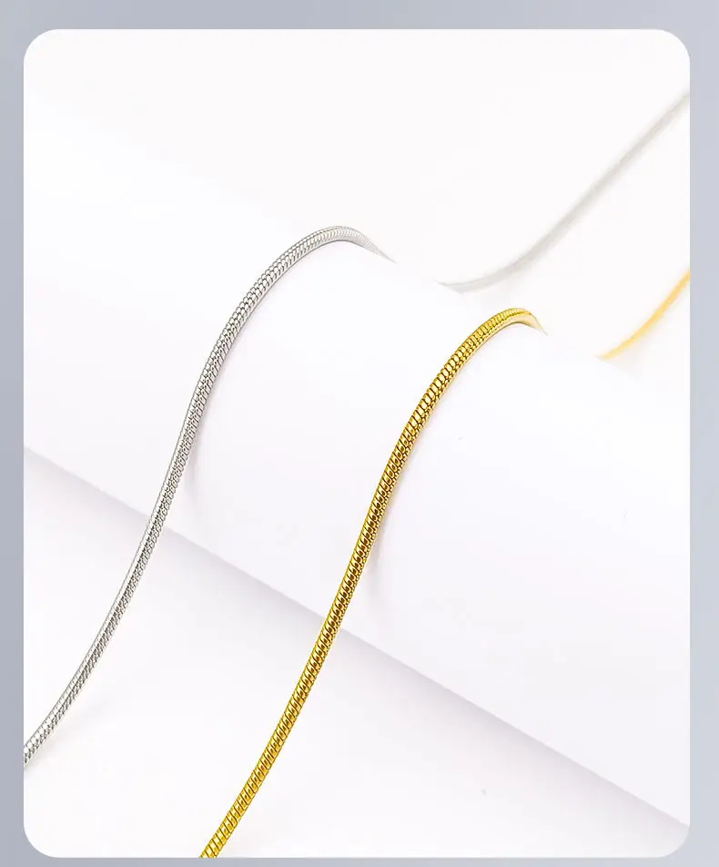 Yiwu Manufacturer Jewelry Stainless Steel Round Snake Accessory Necklace Light Luxury Niche Clavicle Chain Jewelry for Women — feature 9