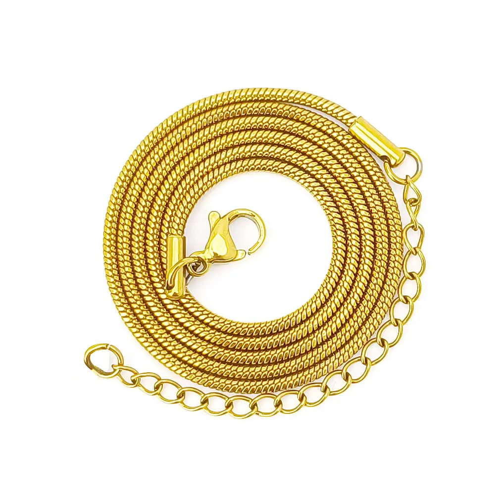 Yiwu Manufacturer Jewelry Stainless Steel Round Snake Accessory Necklace Light Luxury Niche Clavicle Chain Jewelry for Women - Image 2