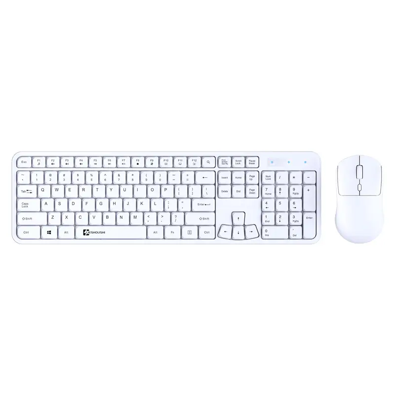 Wireless Keyboard Office-Specific Keyboard and Mouse Set Mouse Silent White Notebook Desktop Computer - Image 9