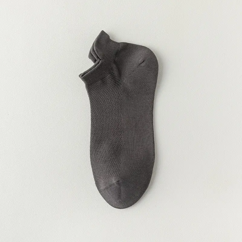 Pure Cotton Short Socks for Women, Summer Low-Cut Socks, Thin Anti-Odor Sports Short Socks, Mesh Breathable White No-Show Socks, Seamless