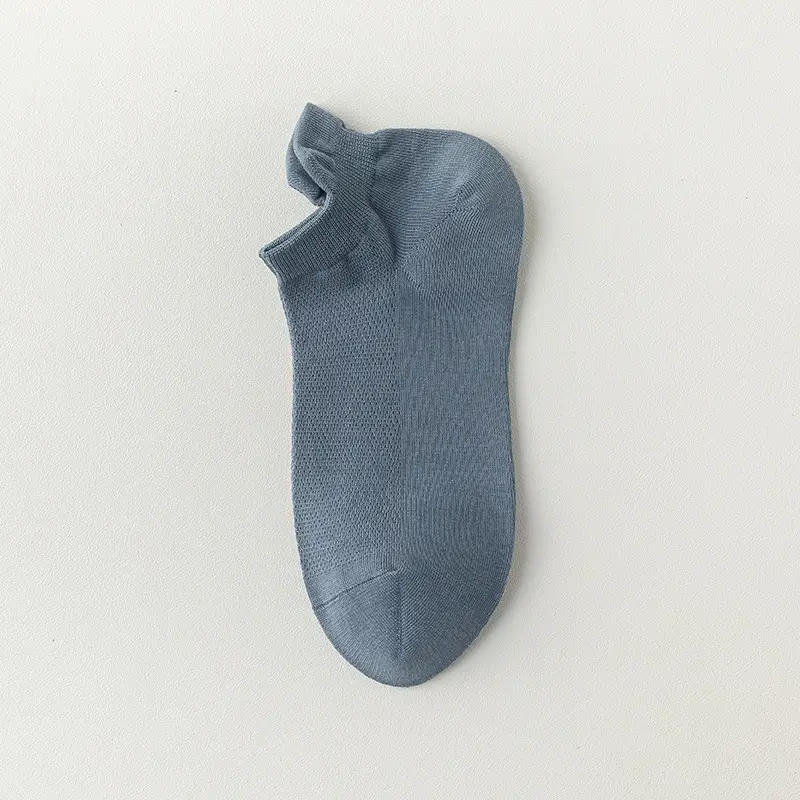 Pure Cotton Short Socks for Women, Summer Low-Cut Socks, Thin Anti-Odor Sports Short Socks, Mesh Breathable White No-Show Socks, Seamless