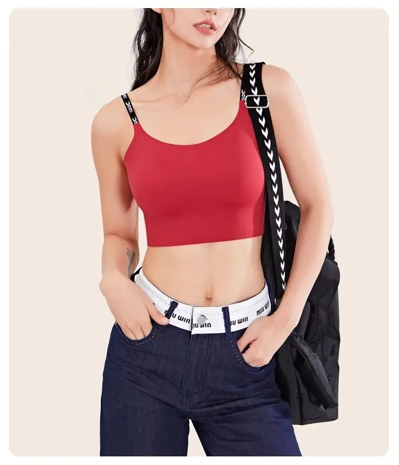 Can Be Worn Outside as a Sports Bra, All-In-One Vest with Beautiful Back Design, Shockproof and Breathable Yoga Fitness Underwear for Women, Jelly Bra — feature 16