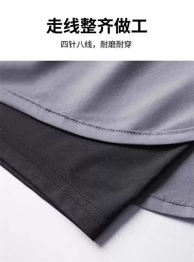 Marathon Professional Running Men's Sports Suit Summer Short-Sleeved Shorts Equipment Quick-Drying Training Fitness Clothes Special — feature 13