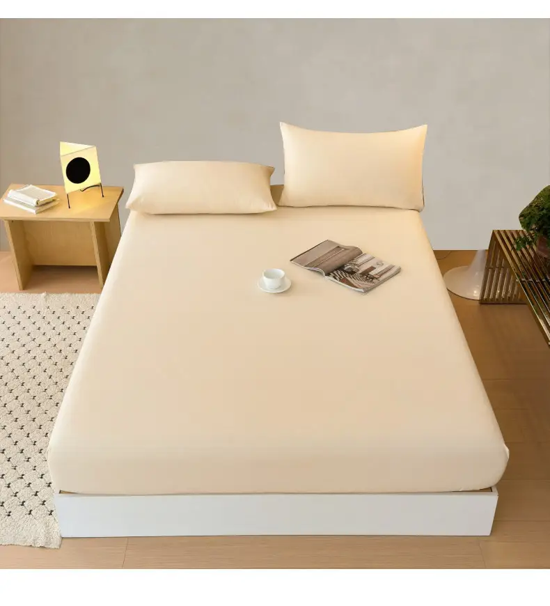 Class a Pure Cotton Fitted Sheet Single Piece Bed Cover All-Cotton Mattress Protector Bed Sheet Bed Cover 2026 New Model Full Wrap Bed Cover — feature 18