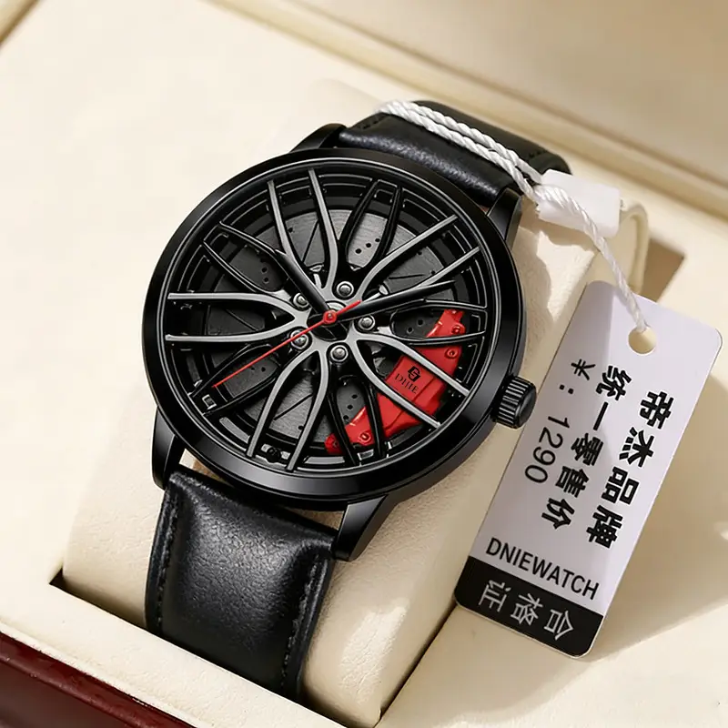 Quartz Wristwatch Genuine Brand Automatic Movement Watch for Men and Students Korean Version Sports Car Tire Waterproof Non-Mechanical — feature 7