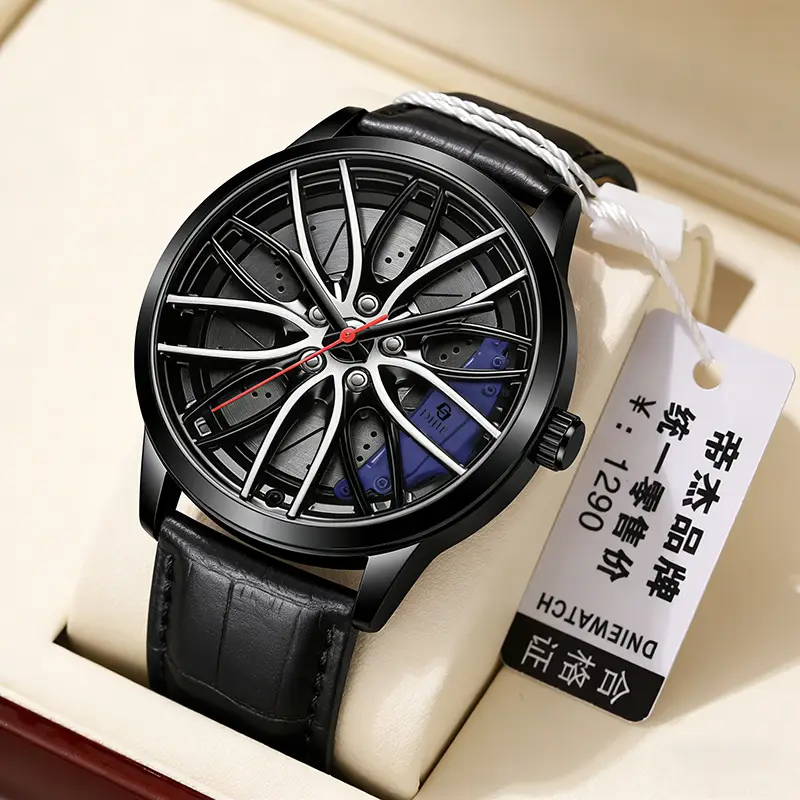 Quartz Wristwatch Genuine Brand Automatic Movement Watch for Men and Students Korean Version Sports Car Tire Waterproof Non-Mechanical — feature 8