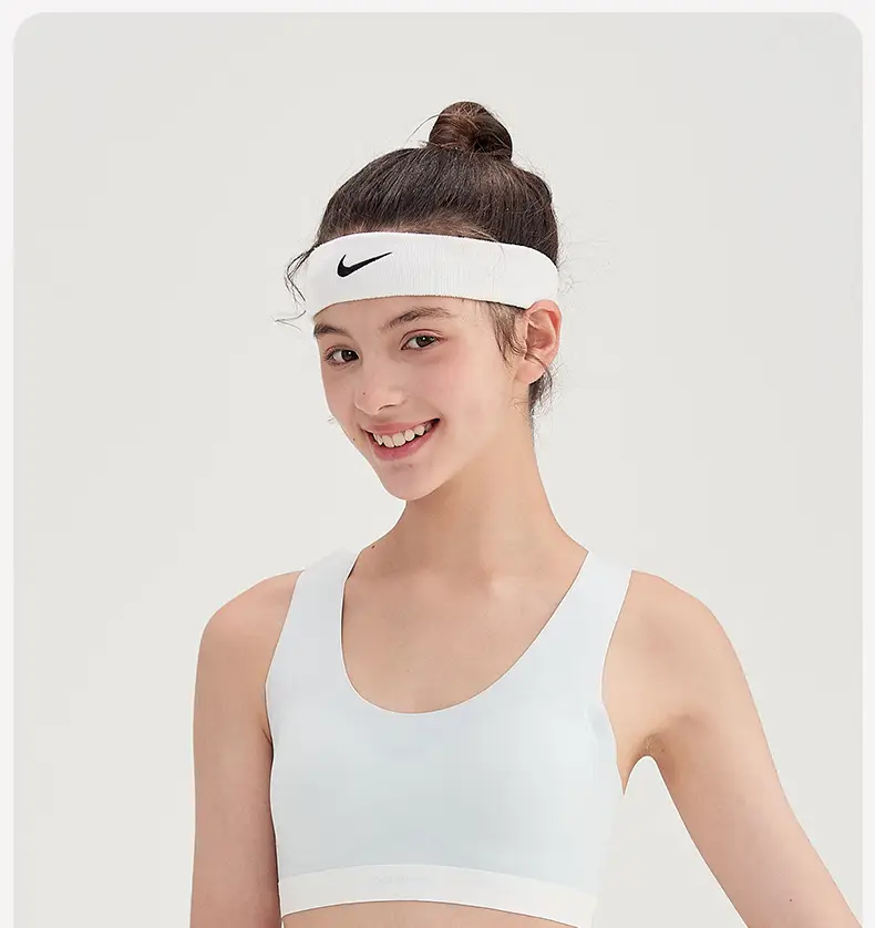 Junior High School Girls' Sports Bra with Fixed Cups and Shock-Proof Vest for Adolescent Girls in Their Developmental Period, 15-Year-Old Student Bra — feature 16