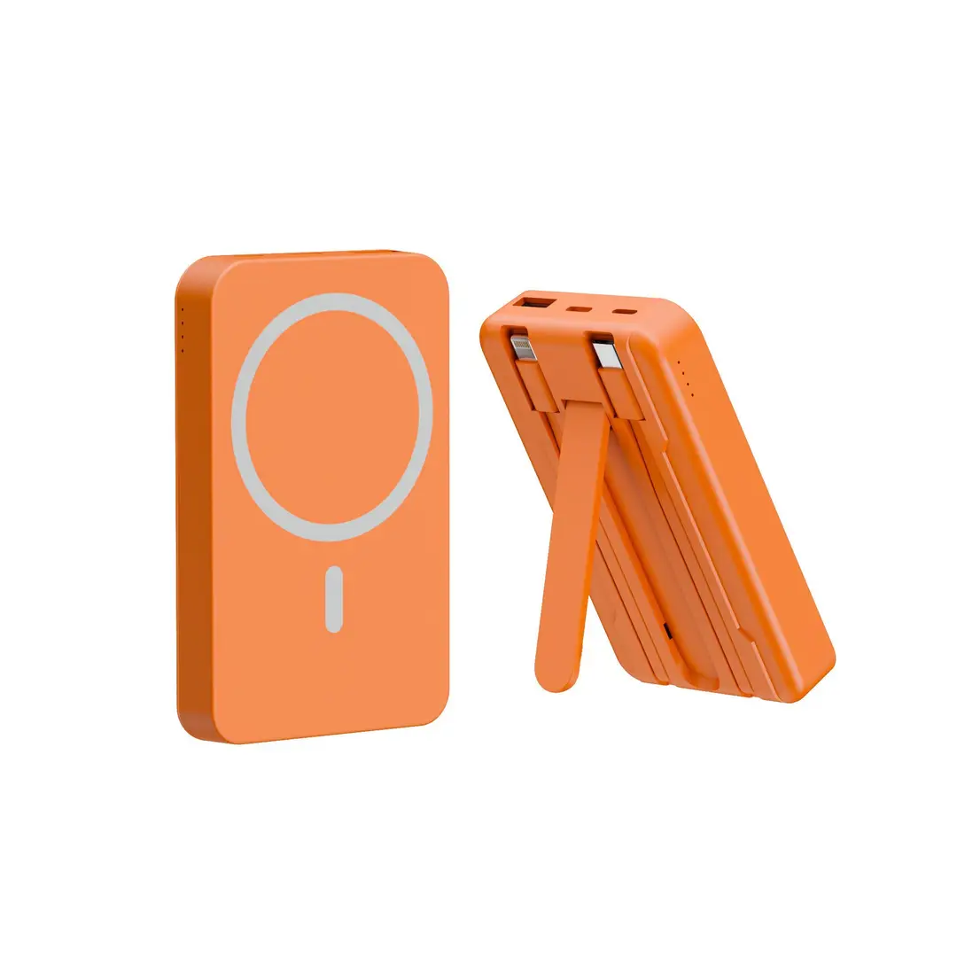 Magsafe Magnetic Wireless Power Bank 10000Mah with Cable Mini Gift Mobile Power Supply with Custom Logo Portable