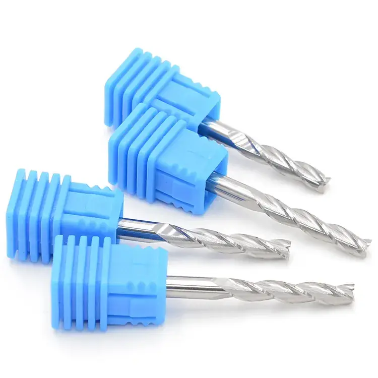 Three-Edged Spiral Milling Cutter 4mm Precision Tool - Image 4